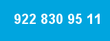 922 830 95 11